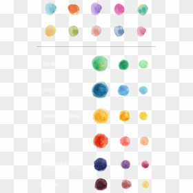 Color Palette Watercolor Style - Palette Circle Colors Png, Transparent Png - watercolor circle png