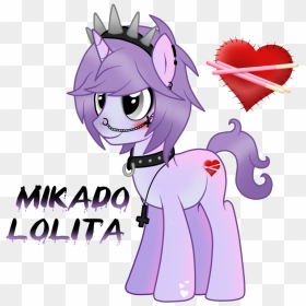 Mikado Lolita The Pastel Gothic Pony - Pastel Goth Mlp Oc, HD Png Download - pastel goth png
