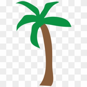 Palm Tree Clip Art Transparent Background - Palm Tree Transparent Clipart, HD Png Download - tree icon png