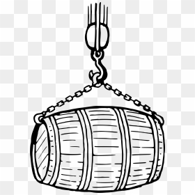 Barrel Clipart Black And White - Leaking Barrel Png Beer, Transparent Png - kite png