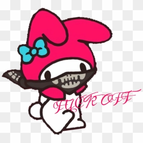Sanrio Mymelody Kawaii Goth Kidcore Pastel - Sanrio My Melody Png, Transparent Png - pastel goth png