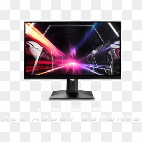 Optix Mag251rx Monitor With A Racing Car As Screen - Msi Optix 27 Led Fhd Freesync Monitor, HD Png Download - 1000 degree knife png