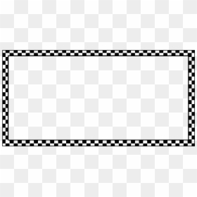 Black And White Check Border, HD Png Download - race flags png