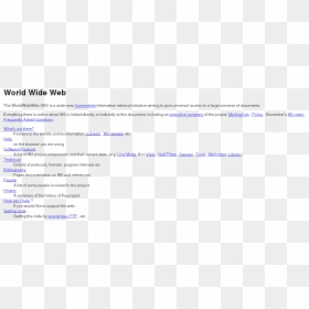 First-ever Website, HD Png Download - world wide web png