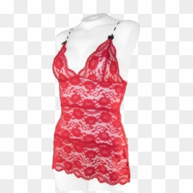 Lingerie Top, HD Png Download - red lace png