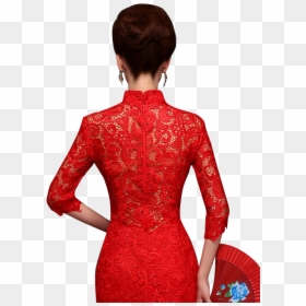 Cheongsam, HD Png Download - red lace png