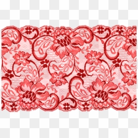 Lace Texture, HD Png Download - red lace png