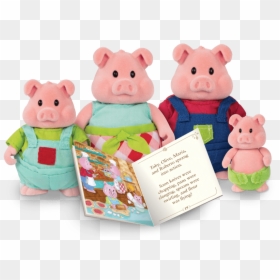 Li L Woodzeez Pig Family, HD Png Download - pig nose png
