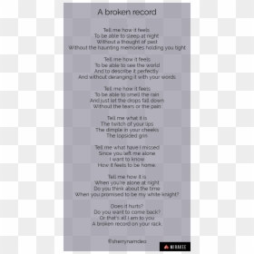 Document, HD Png Download - broken record png