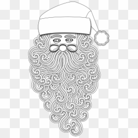 Illustration, HD Png Download - santa hat and beard png