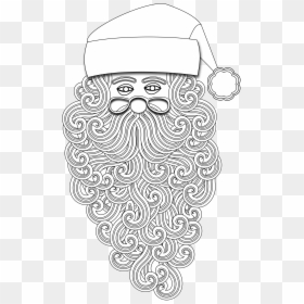 Illustration, HD Png Download - santa hat and beard png