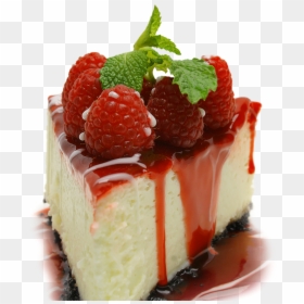Raspberry Cheesecake Png, Transparent Png - desserts png