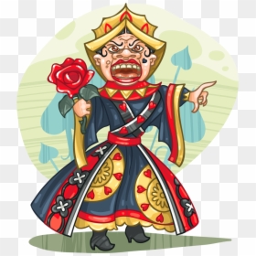 Cartoon, HD Png Download - queen of hearts card png
