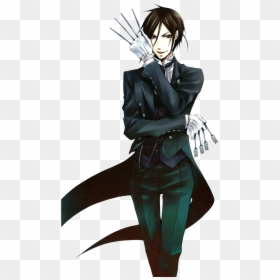 Black Butler Sebastian Knives, HD Png Download - black butler png