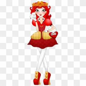 Illustration, HD Png Download - queen of hearts card png