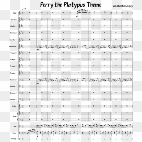 Perry The Platypus Trumpet Sheet Music, HD Png Download - perry the platypus png
