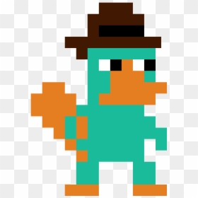 Anime Pixel Art Easy, HD Png Download - perry the platypus png