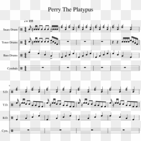 Sheet Music, HD Png Download - perry the platypus png