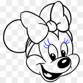 Minnie Mouse Art Drawing Easy, HD Png Download - mouse ears png