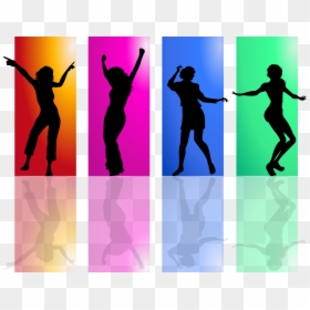 Dance Silhouette Colored Png, Transparent Png - sexy girl silhouette png