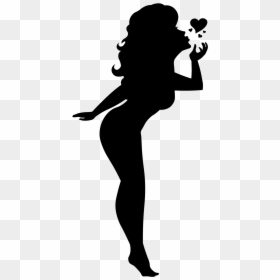 Pin Up Cutout, HD Png Download - sexy girl silhouette png