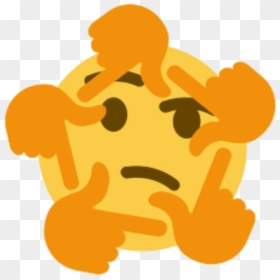 Thinking Emoji Meme, HD Png Download - hmm emoji png