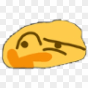 Thunk - Deformed Thinking Emoji, HD Png Download - vhv