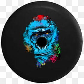 Graffiti Gorilla, HD Png Download - colorful splatter png