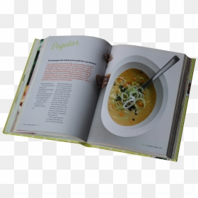 Leek Soup, HD Png Download - blank open book png