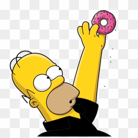 It Shows All The Stains - Homer Simpson Holding A Donut, HD Png Download - jessica jones png