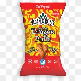 Rob"s Brands Vegan Rob"s Probiotic Dragon Puffs - Vegan Rob's Dragon Puffs, HD Png Download - vegan png