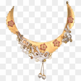 Necklace, HD Png Download - indian gold jewellery necklace sets png