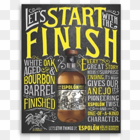 Anejo Ads Espolon Tequila Campari Label Design - Poster, HD Png Download - tequila png