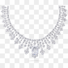 A Graff High Jewellery Diamond Necklace Featuring An - Graff, HD Png Download - png jewellers necklace designs
