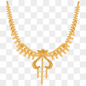 22k Yellow Gold Necklace - 10gm Gold Necklace Design, HD Png Download - png jewellers necklace designs