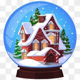 Christmas Snow Globe Clipart Clip Art Freeuse Stock - Snow Globe Clip Art, HD Png Download - globe clipart png