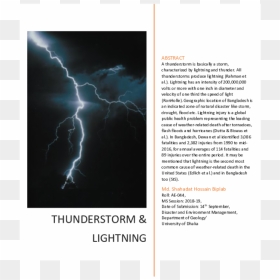 Lightning, HD Png Download - thunder effect png