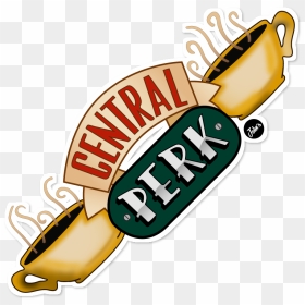 Central Perk Sticker Wall Decal Paper Clipart - Central Perk Friends Logo Png, Transparent Png - john wall png