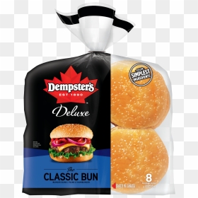 Dempster"s® Deluxe Classic Bun Burger Buns - Dempsters Classic Bun, HD Png Download - veg burger png