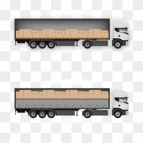Two Level Truck, HD Png Download - container truck png