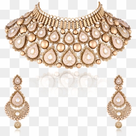 Mihrab Gold Xxiii - Necklace, HD Png Download - indian gold jewellery necklace sets png