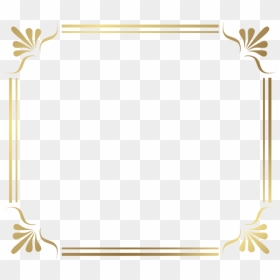 Frame Border Png Image - Modern Border Certificate Background Design, Transparent Png - gold wedding border png