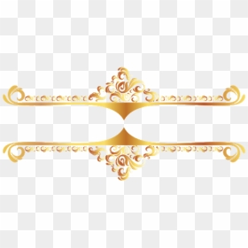 Gold Golden Ouro Dourado Transparent Background - Gold Vector Design Png, Png Download - gold wedding border png