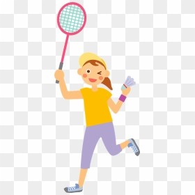 Badminton Sports Clipart, HD Png Download - badminton player png