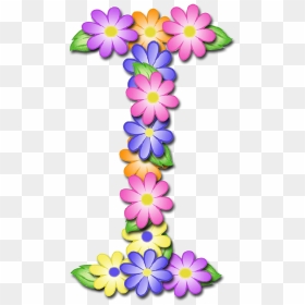 Flower Clipart Letter, HD Png Download - floral design png file