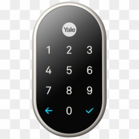 Nest X Yale Lock Satin Nickel With Nest Connect, HD Png Download - google home png