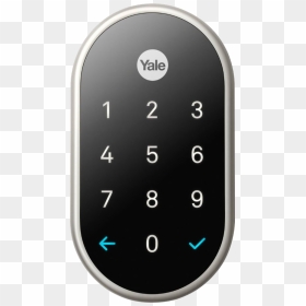 Nest X Yale Lock Satin Nickel With Nest Connect, HD Png Download - google home png