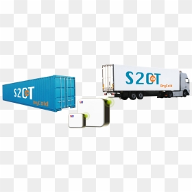 S2ct Drycold Container"width="300 - Trailer Truck, HD Png Download - container truck png
