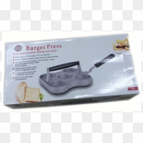 Aluminum Mini Burger Press, 5 Slot Cast - Trowel, HD Png Download - veg burger png
