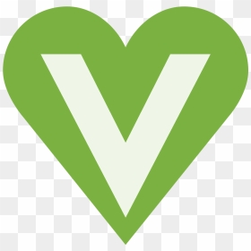 Simbolo Vegano Icon - Symbol Vegan Heart, HD Png Download - vegan png